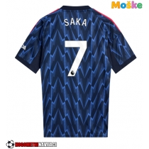 Moške Nogometnih dresov Arsenal Bukayo Saka #7 Gostujoči 2025-26 Kratki rokavi